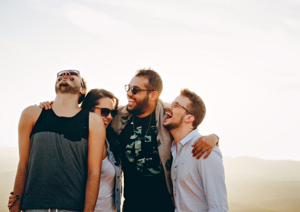 group friends laughing people man group friends laughing people man