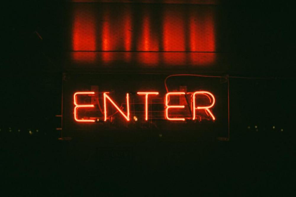 dark night billboard enter neon dark night billboard enter neon