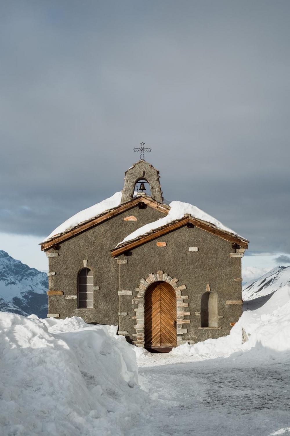 church cross bell winter snow church cross bell winter snow