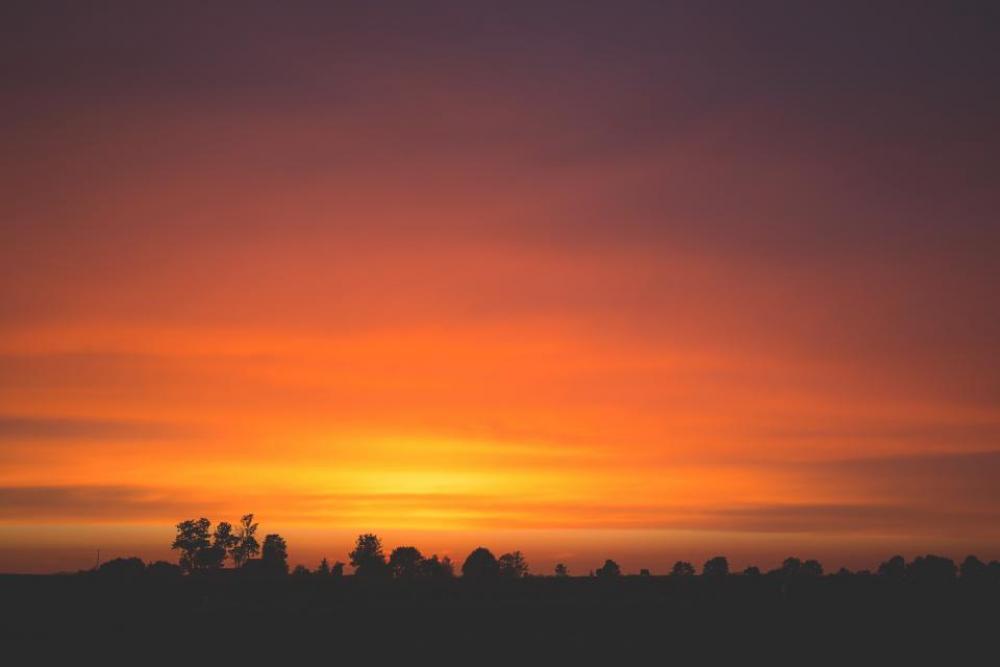 sunset dusk sky horizon silhouette sunset dusk sky horizon silhouette