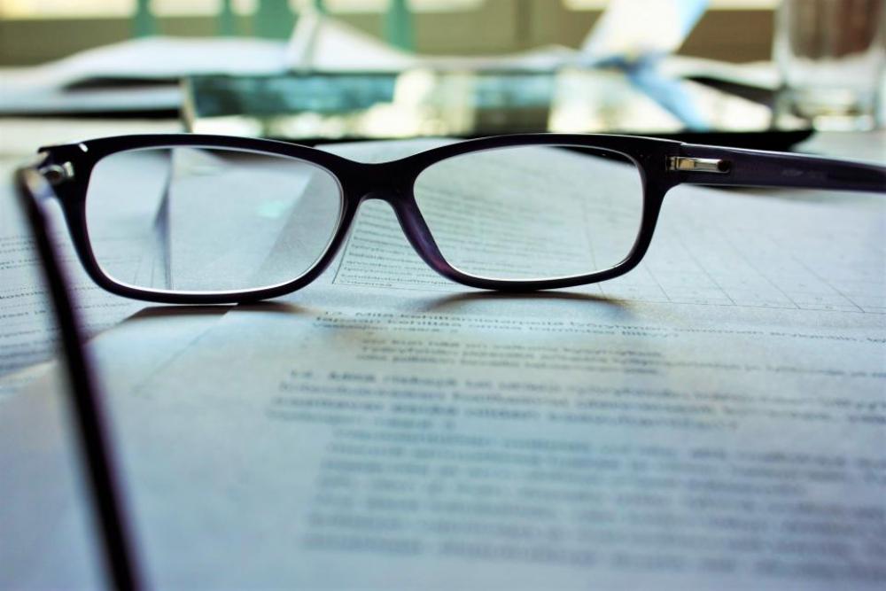 eyeglasses paper works office blur eyeglasses paper works office blur