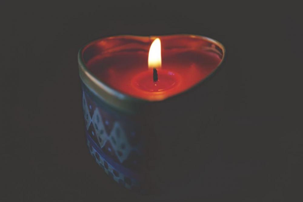 heart shape candle light fire heart shape candle light fire