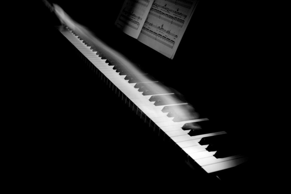 music instrument piano keys motion music instrument piano keys motion