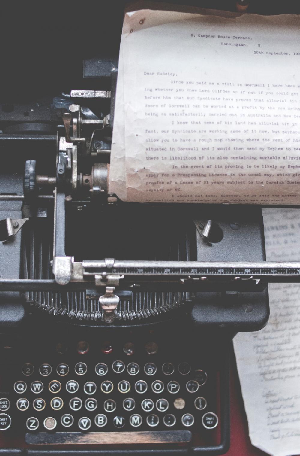letter typewriter vintage typography communication letter typewriter vintage typography communication