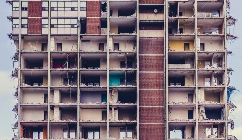 building demolition old damaged destroyed building demolition old damaged destroyed