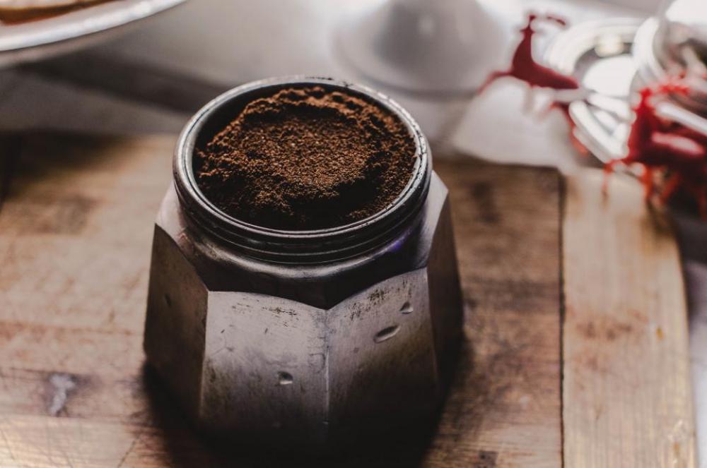 coffee powder glass jar wood coffee powder glass jar wood