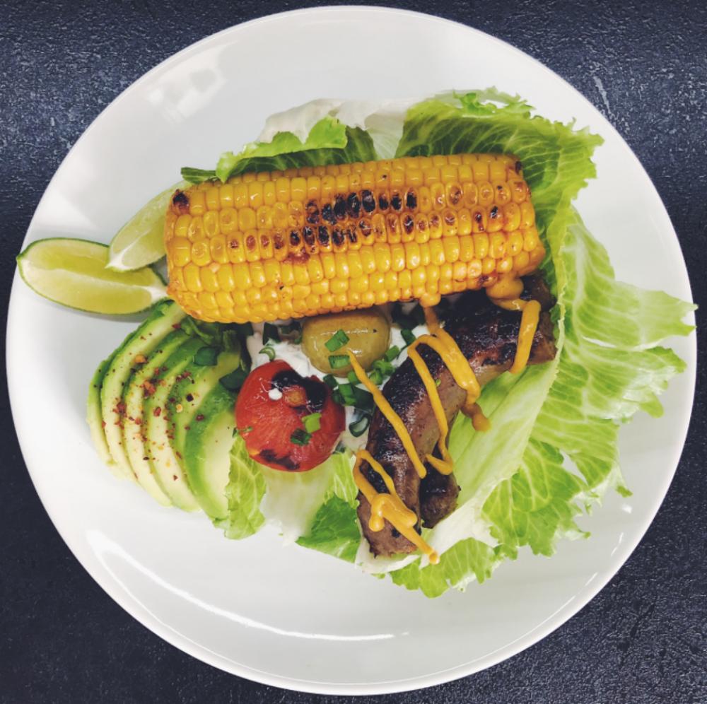 corn sausage avocado food lime corn sausage avocado food lime