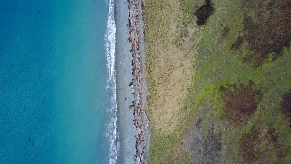 aerial beach waves shore coast aerial beach waves shore coast