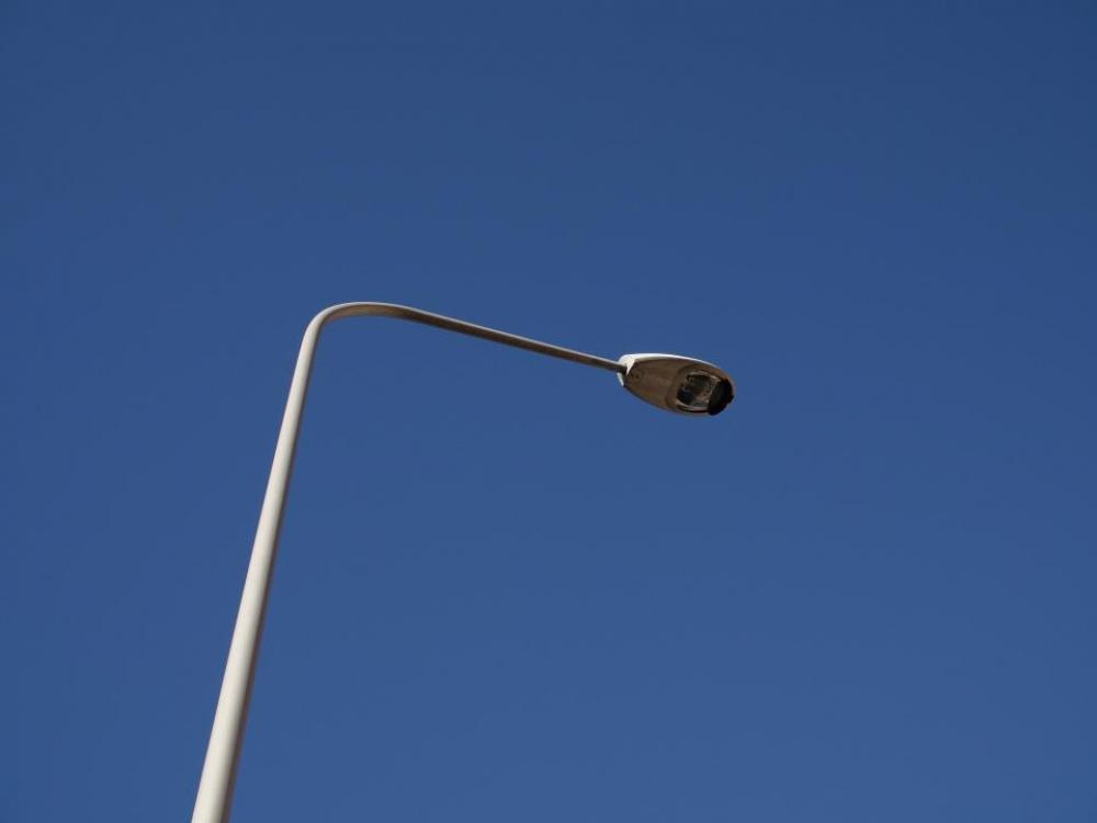 blue sky lamp post blue sky lamp post
