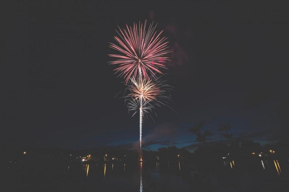 fireworks city urban night new fireworks city urban night new
