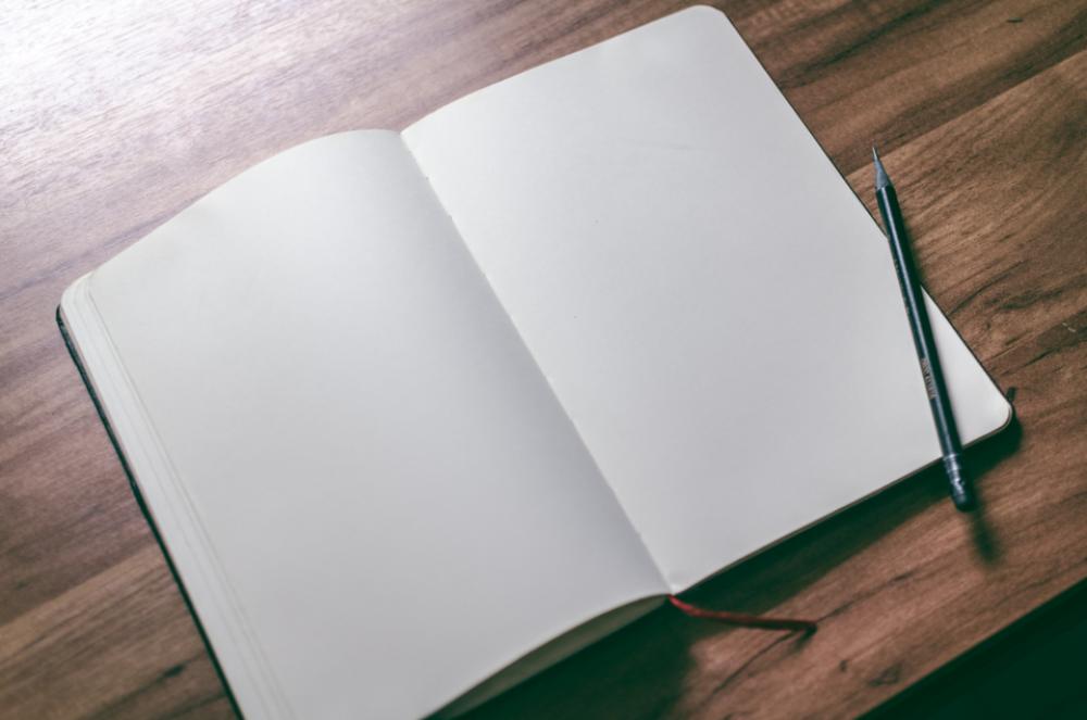 blank notebook pencil pen desk blank notebook pencil pen desk