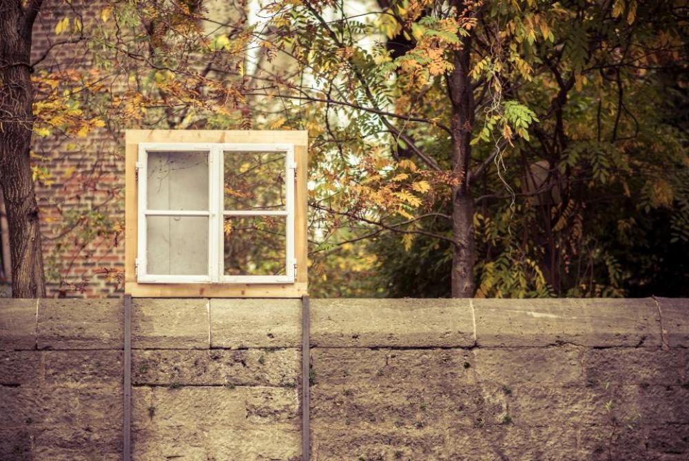 building structure wall green trees building structure wall green trees