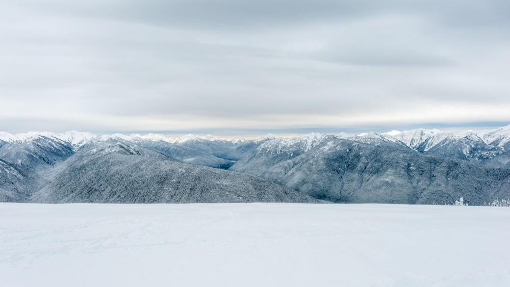 Snowy Plains And Mountains Photo Snowy Plains And Mountains Photo