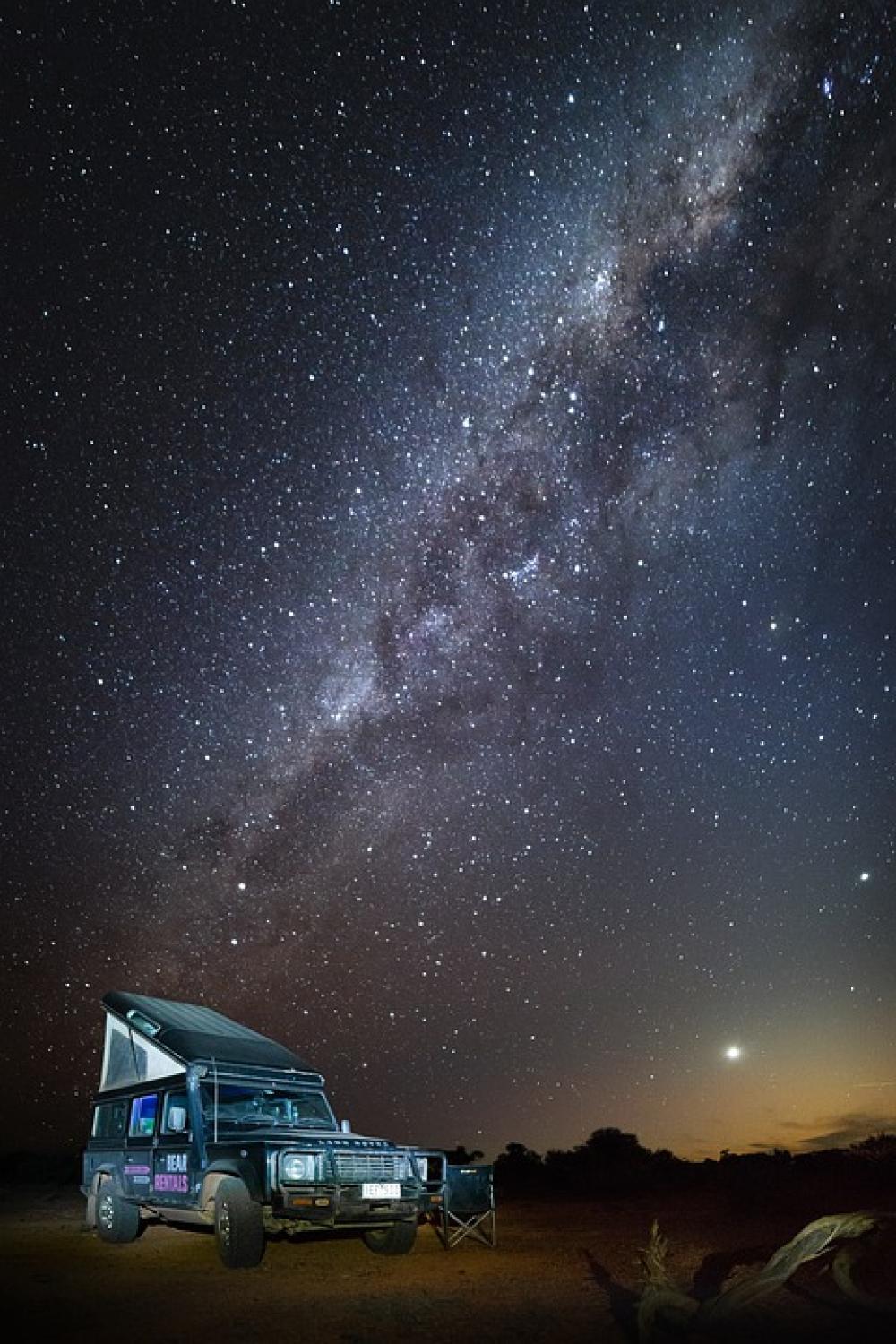 Australia Outback Landscape Milky Way Sternen Australia Outback Landscape Milky Way Sternen
