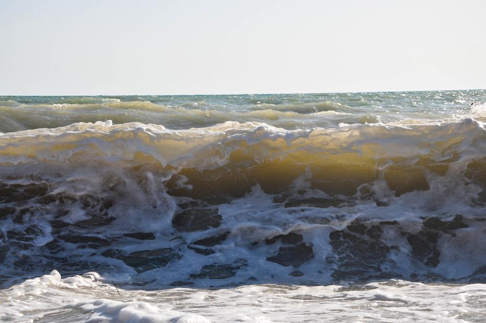Black Sea Wave Beach Crimea Sea Water Waves Sand Black Sea Wave Beach Crimea Sea Water Waves Sand