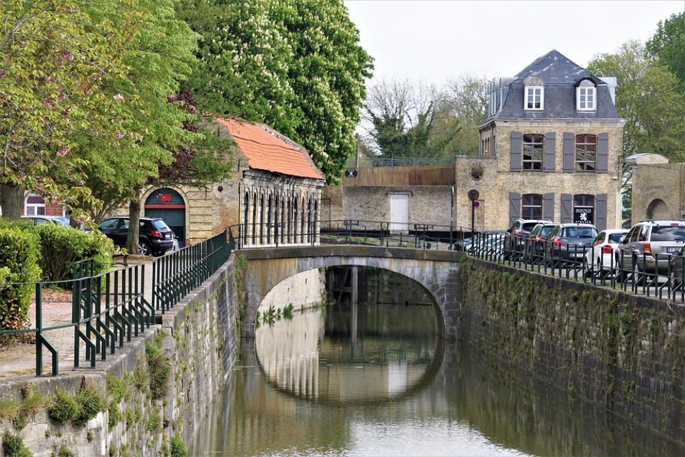 City Canal Architecture Medieval Bridge Bergues City Canal Architecture Medieval Bridge Bergues