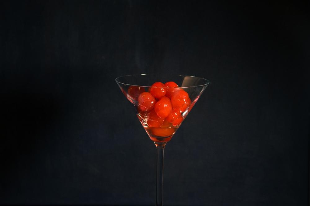Cocktail Cherry Martini Bar Red Glass Cherries Cocktail Cherry Martini Bar Red Glass Cherries