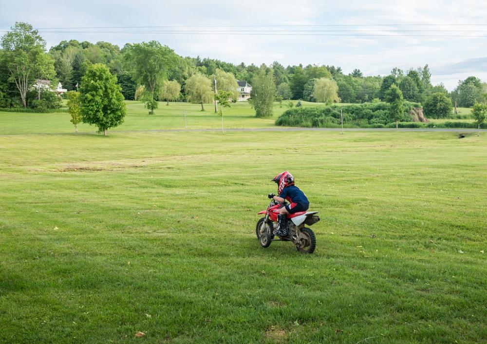Dirt Bike Motorcycle Boy Helmet Riding Landscape Dirt Bike Motorcycle Boy Helmet Riding Landscape