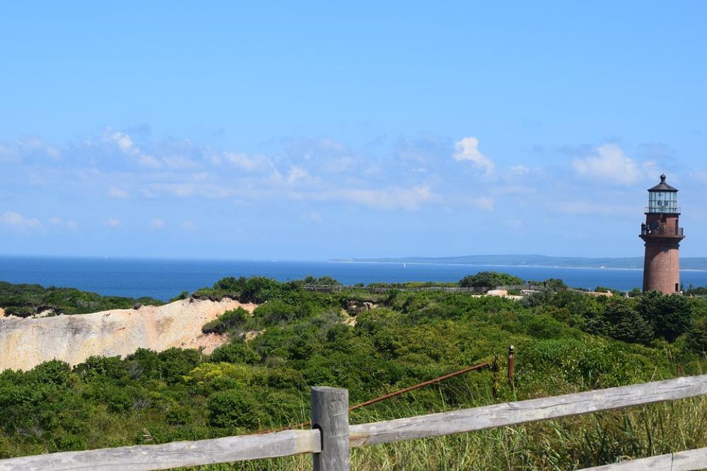 Lighthouse Martha'S Vineyard Landscape Skyline Lighthouse Martha'S Vineyard Landscape Skyline