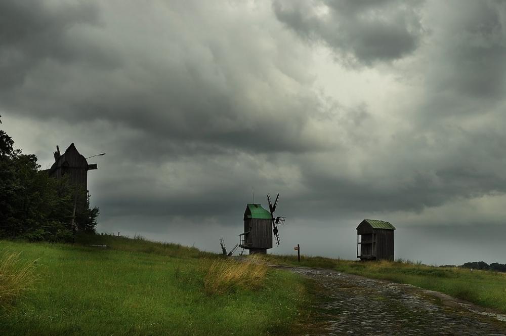 Mill Field Clouds Grass Spring Wind Road Green Mill Field Clouds Grass Spring Wind Road Green