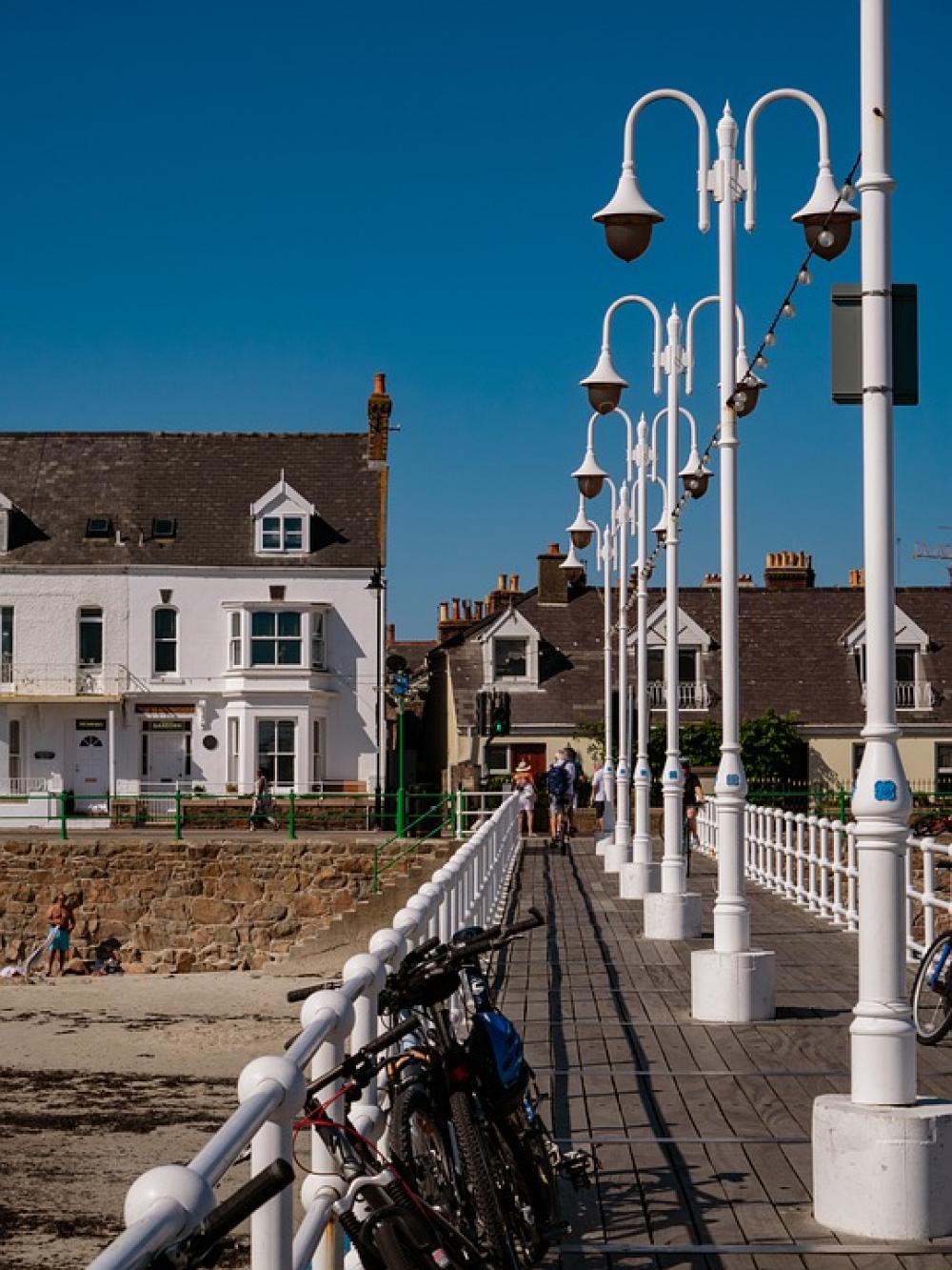 Pier Old Street Lights Coast Beech Lamps Summer Pier Old Street Lights Coast Beech Lamps Summer