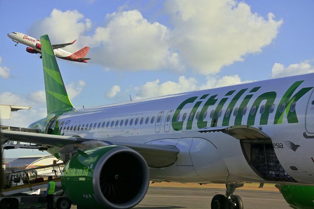 Plane Citilink Indonesia Airport Flight Airplane Plane Citilink Indonesia Airport Flight Airplane