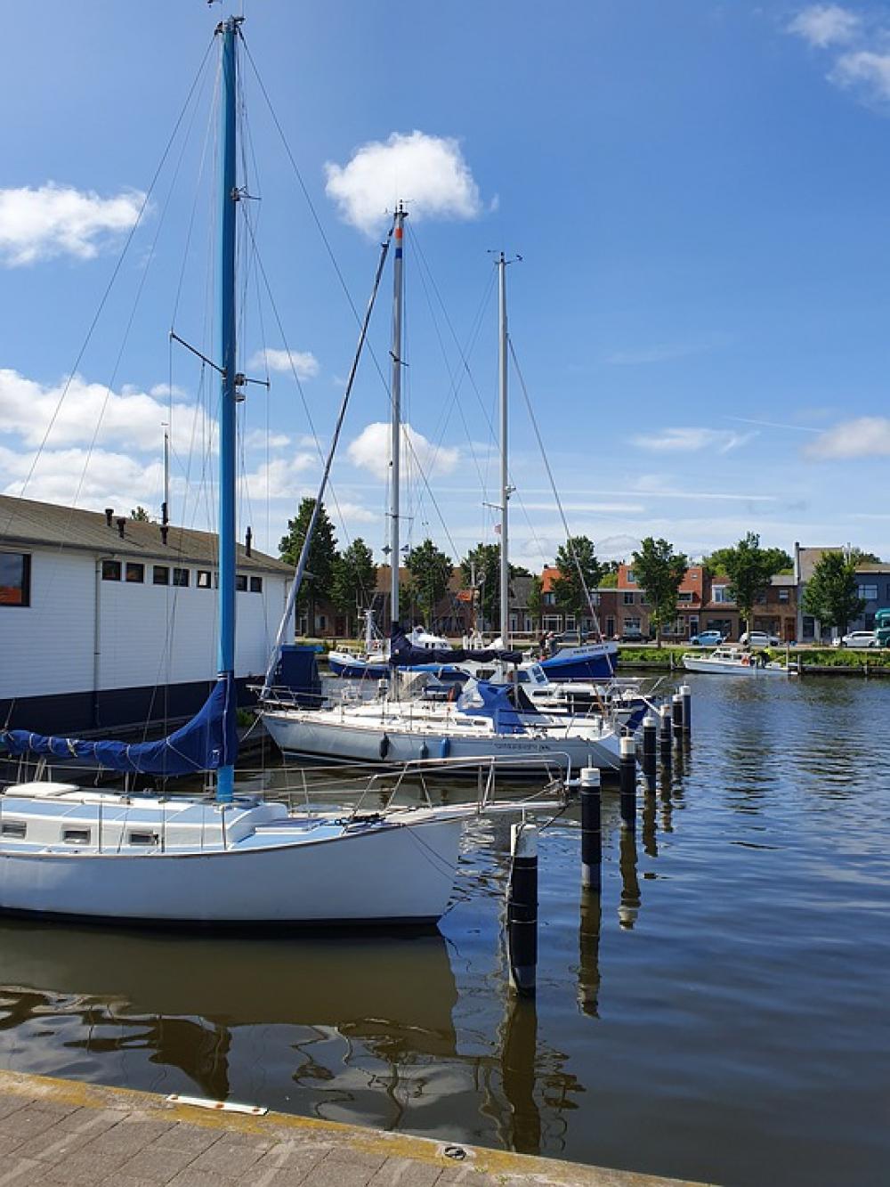Sailing Boats Port Summer Holland Water Clouds Sailing Boats Port Summer Holland Water Clouds
