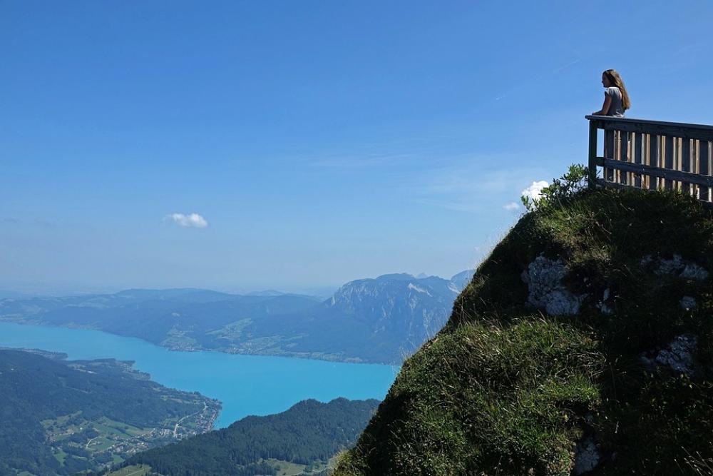 Schafberg Austria Attersee Mountain Mountains Schafberg Austria Attersee Mountain Mountains