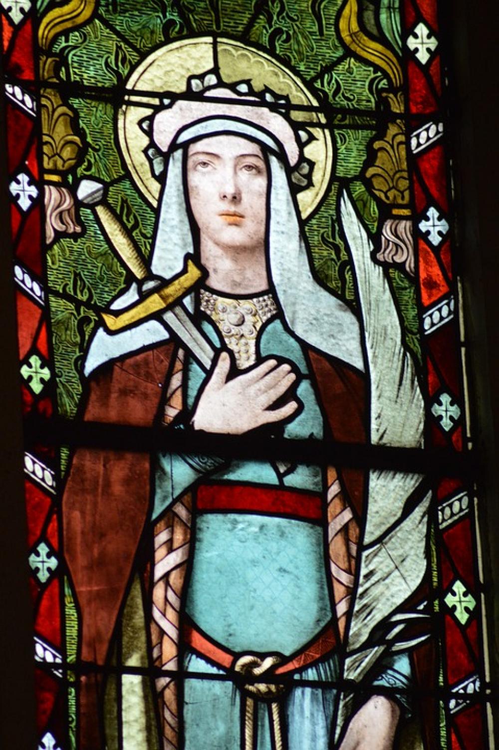 Stained Glass Colorful Sainte Maxellende Basilica Stained Glass Colorful Sainte Maxellende Basilica