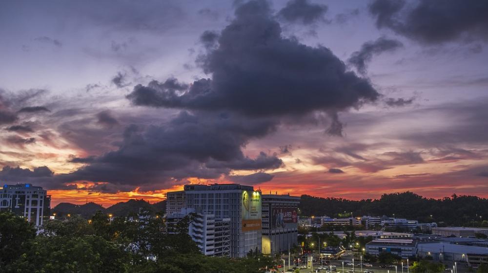 Sunset Puerto Rico Urban Evening Sun Sunset Puerto Rico Urban Evening Sun