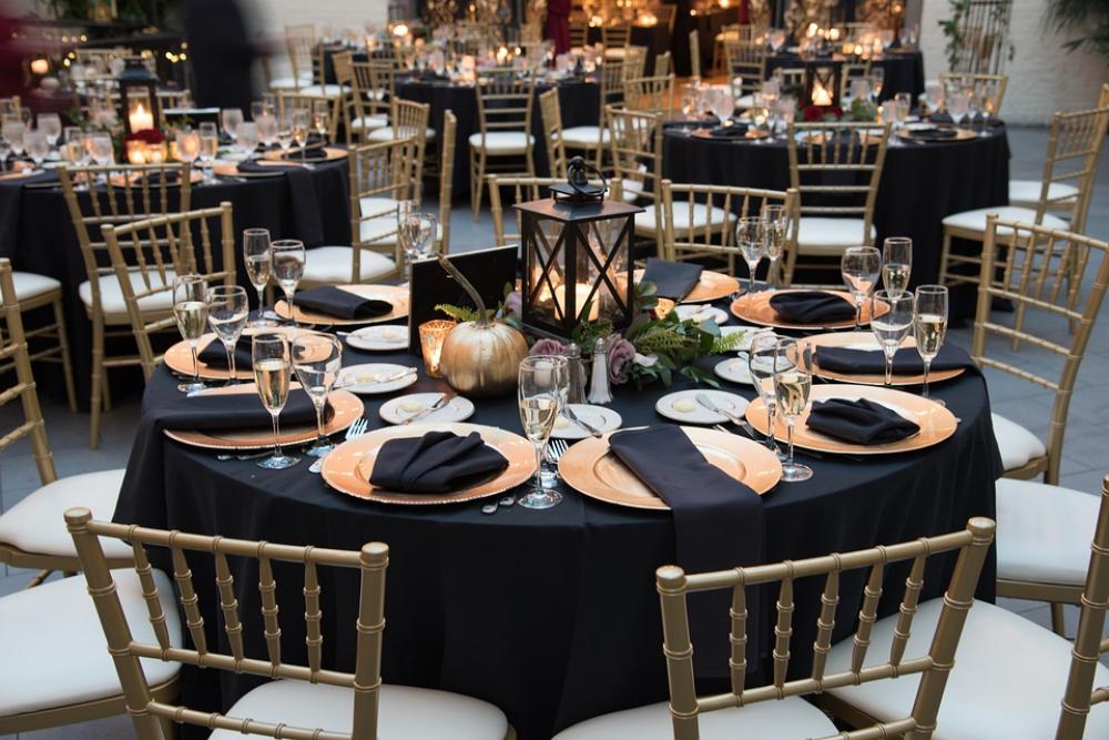 Table Reception Fancy Banquet Fall Wedding Table Reception Fancy Banquet Fall Wedding