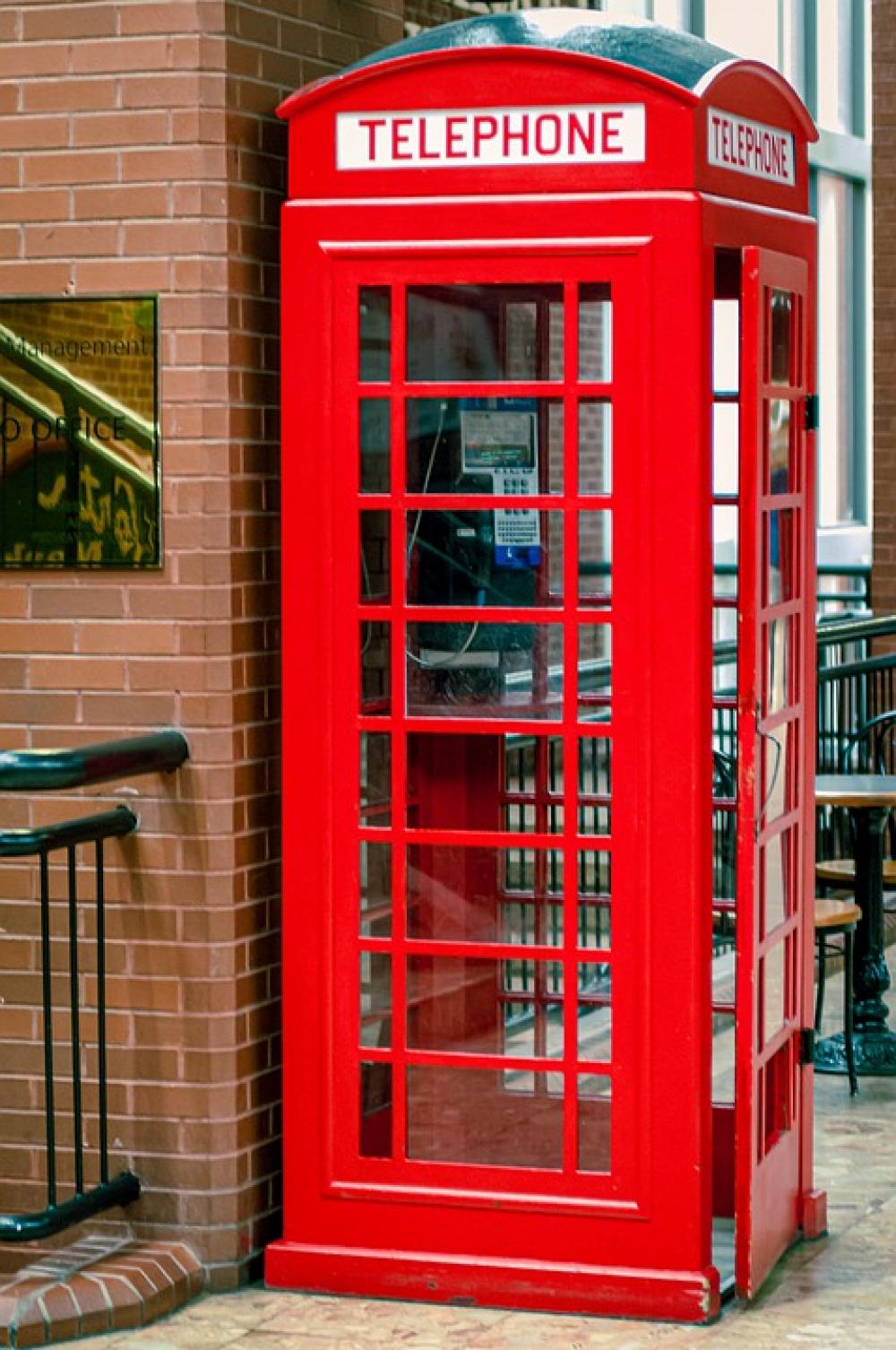 Telephone Booth Red Phone Communication Booth Telephone Booth Red Phone Communication Booth