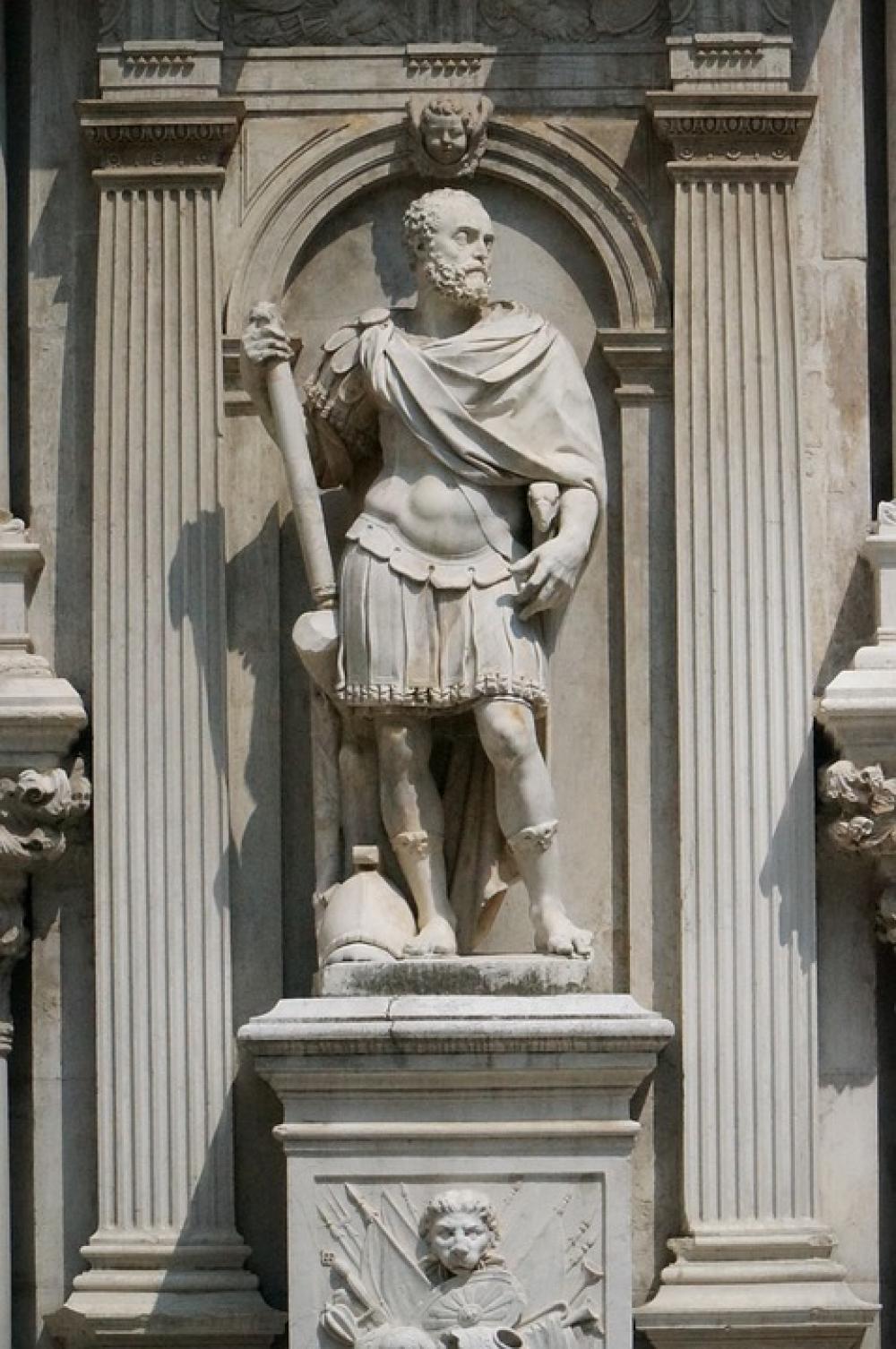 Venice Statue Doge'S Palace Urbino Duke Venice Statue Doge'S Palace Urbino Duke