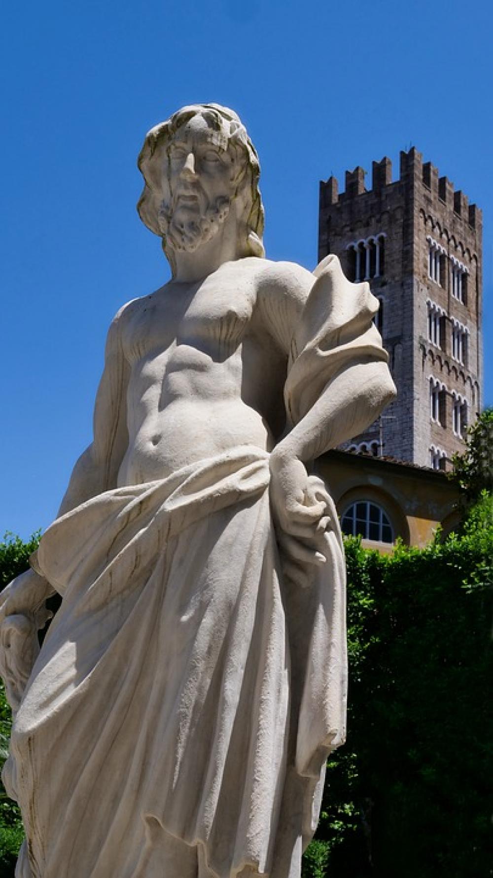 Villa Pfanner Lucca Zeus Statue Antiquity Art Villa Pfanner Lucca Zeus Statue Antiquity Art