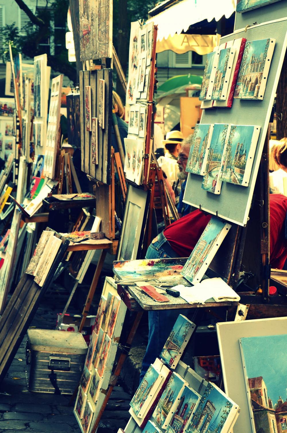Street Painters Sell Photo Street Painters Sell Photo