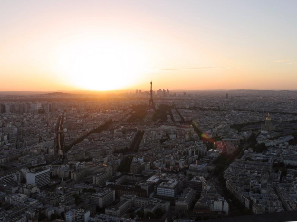 Sunset In Paris Photo Sunset In Paris Photo