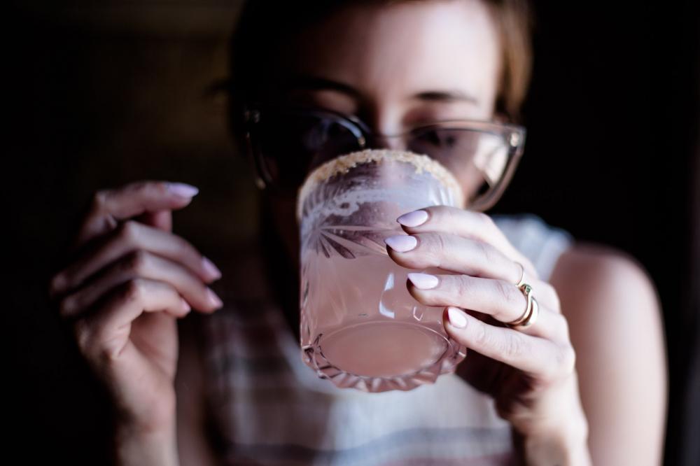 Woman Drinking Cocktail Photo Woman Drinking Cocktail Photo