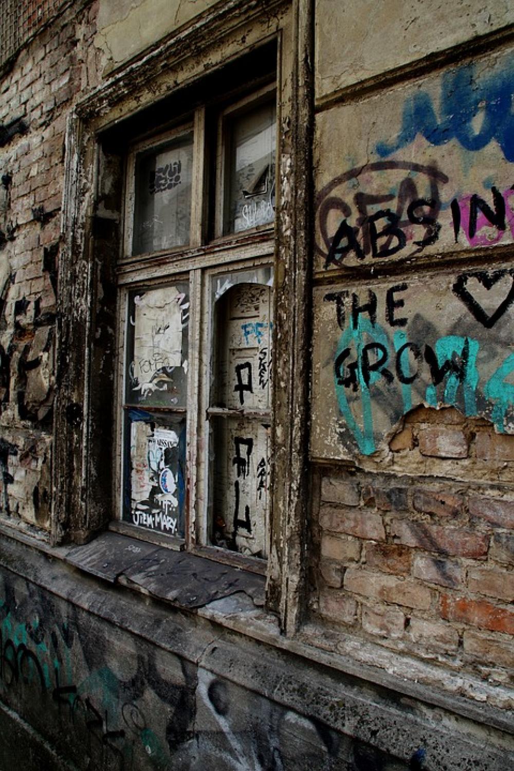 Berlin Window Rotten Graffiti Facade Broken Glass Berlin Window Rotten Graffiti Facade Broken Glass
