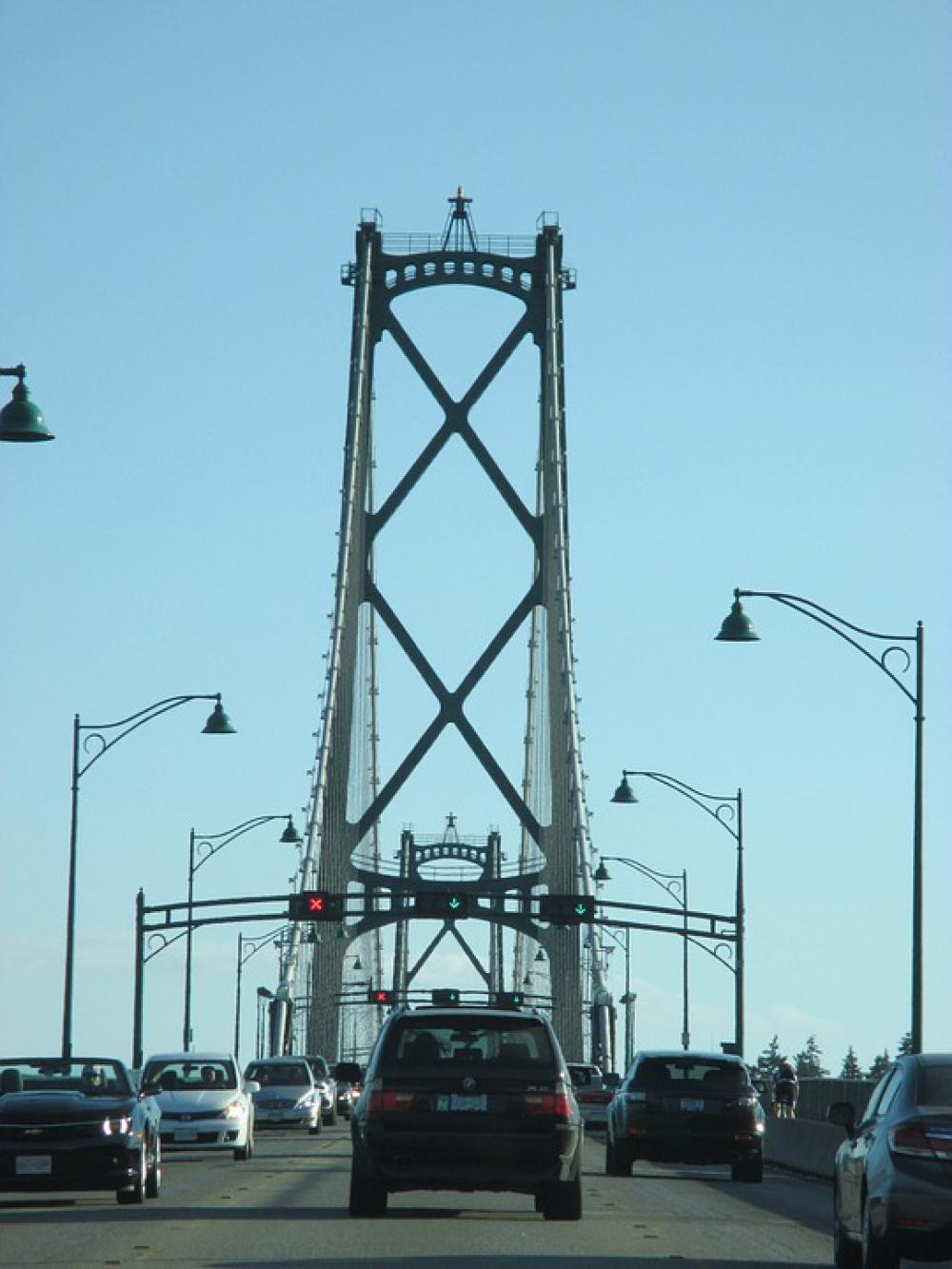 Bridge Traffic Vancouver Highway Street Bridge Traffic Vancouver Highway Street