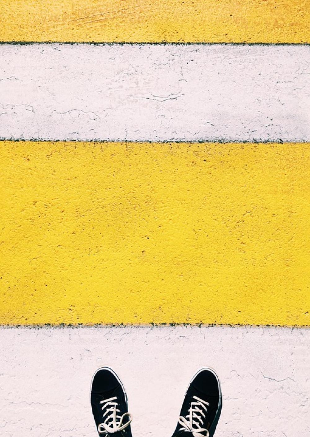 Color Contrast Yellow Road Background Color Contrast Yellow Road Background