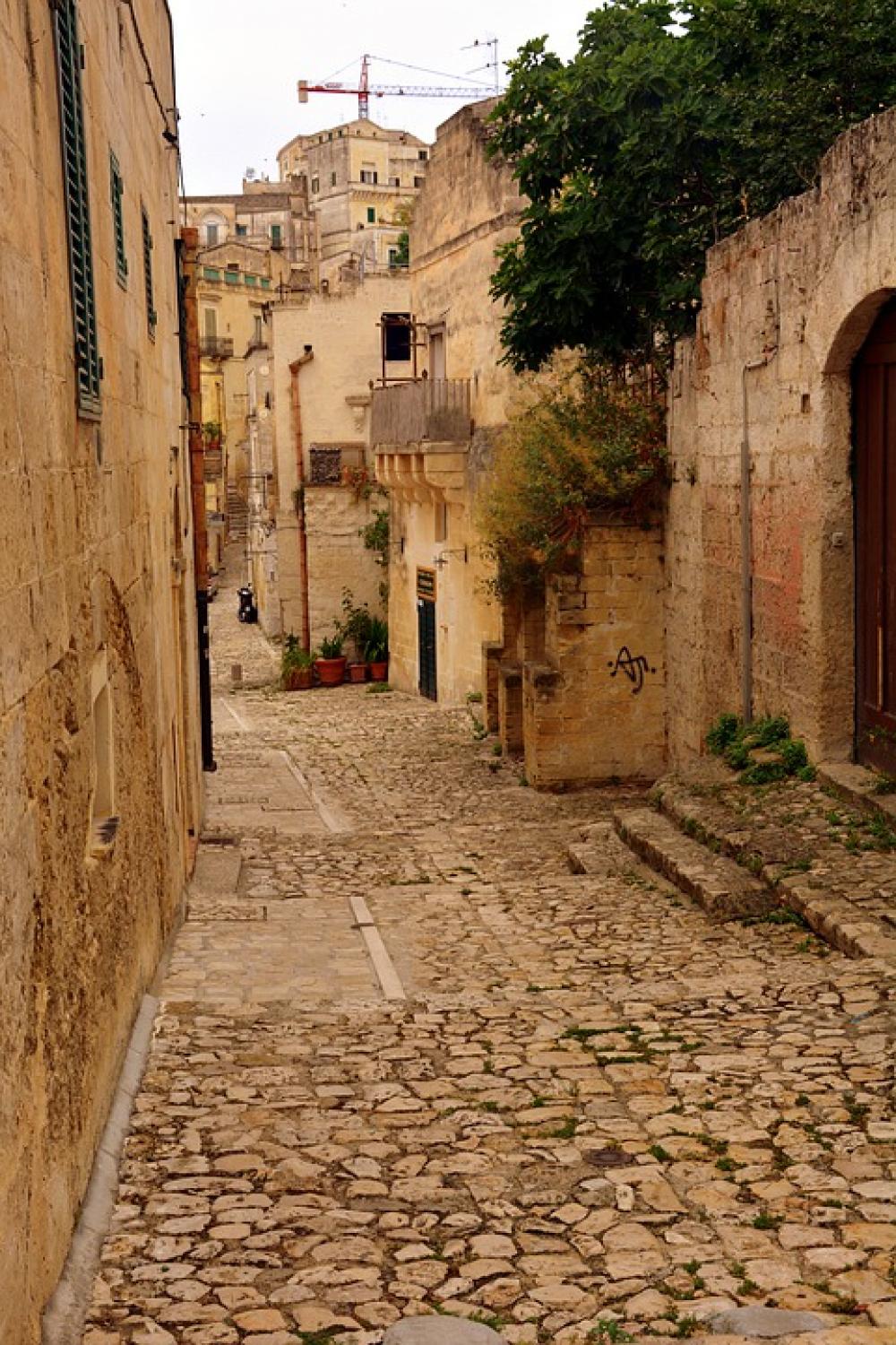 Descent Ancient Matera History Sassi Stone Italy Descent Ancient Matera History Sassi Stone Italy