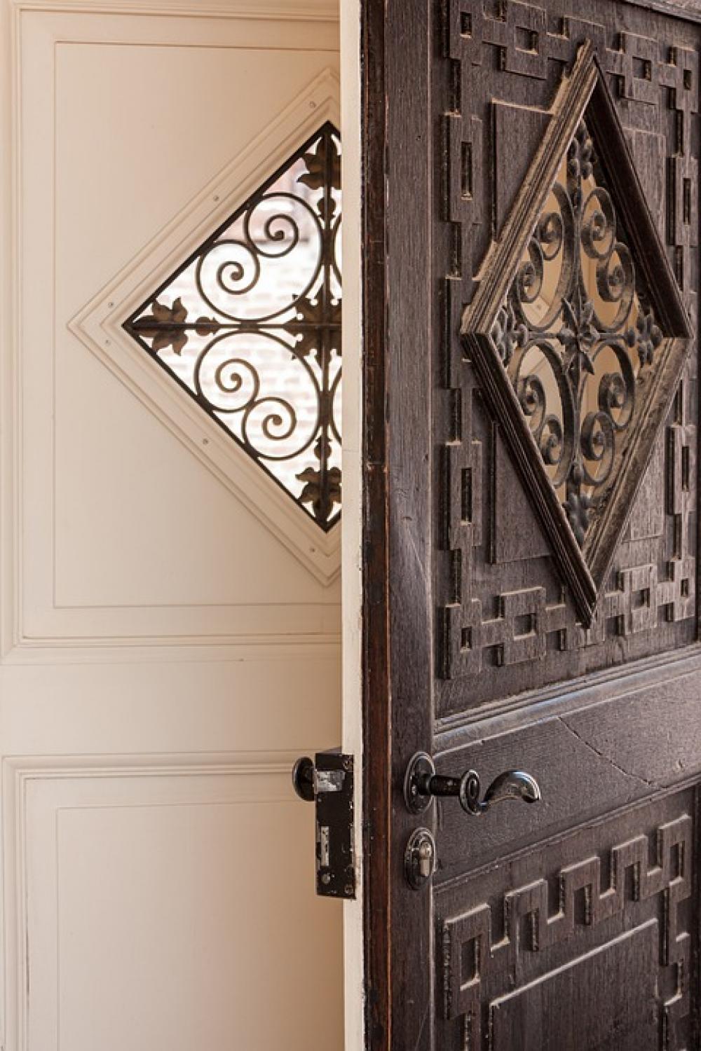 Doors Double Door Old Fittings Brown Doors Double Door Old Fittings Brown