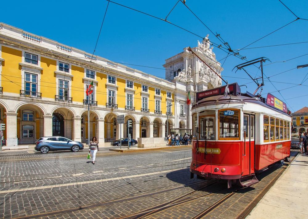 Lisbon Portugal Red Tram Architecture City Lisboa Lisbon Portugal Red Tram Architecture City Lisboa