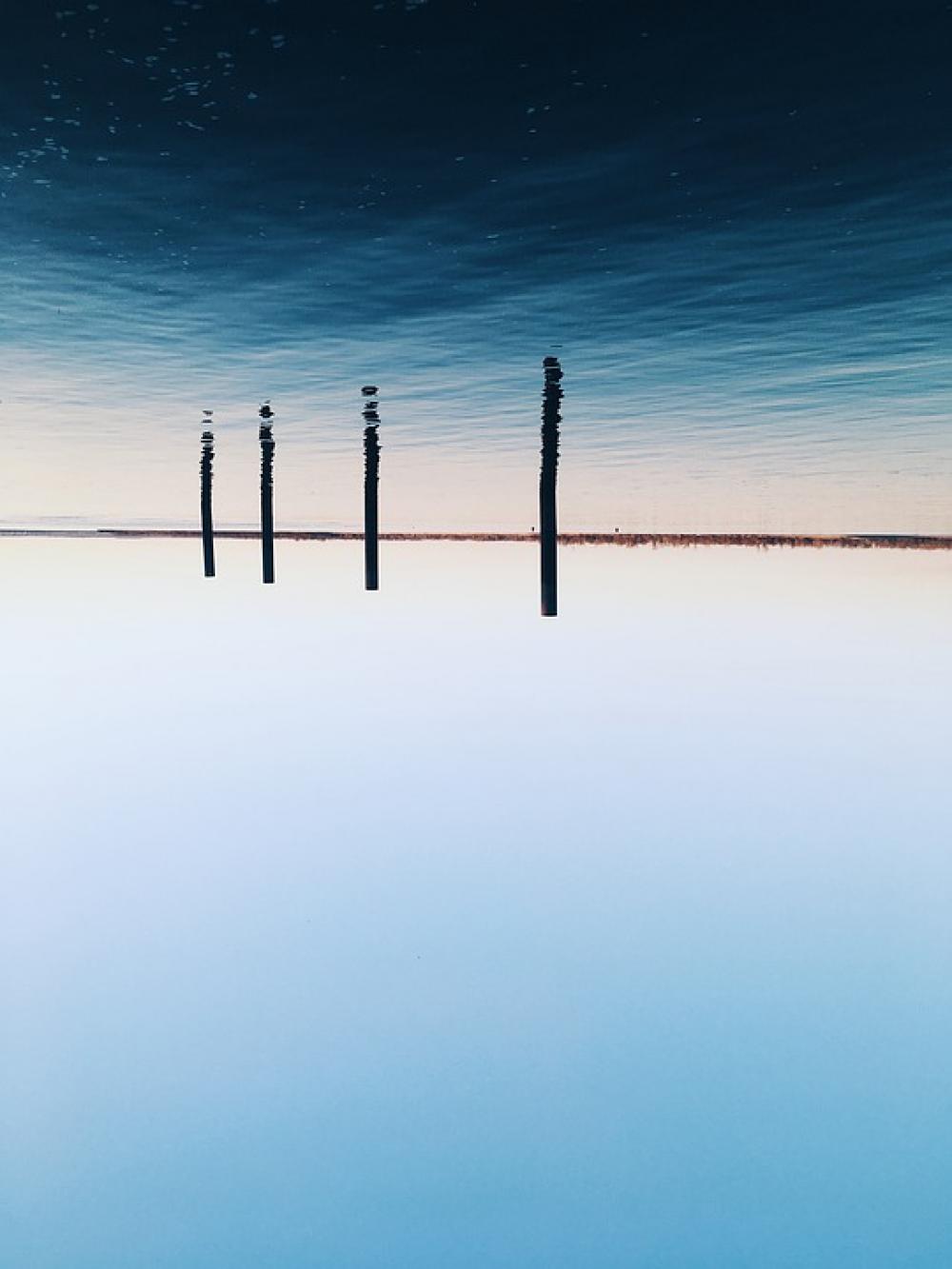 Water River Sky Landscape Water River Sky Landscape