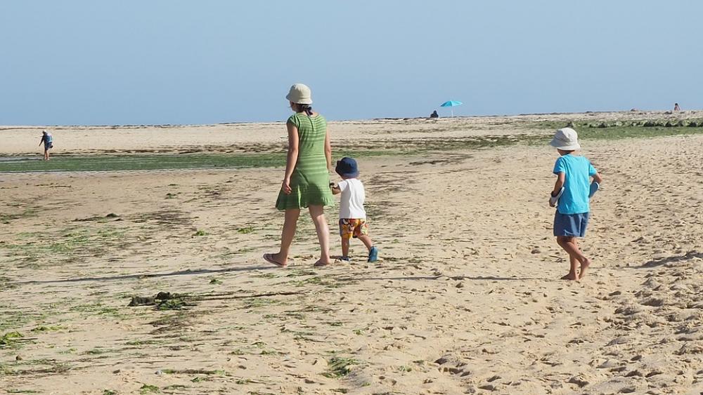 Woman Children Beach Mother People Mom Family Woman Children Beach Mother People Mom Family