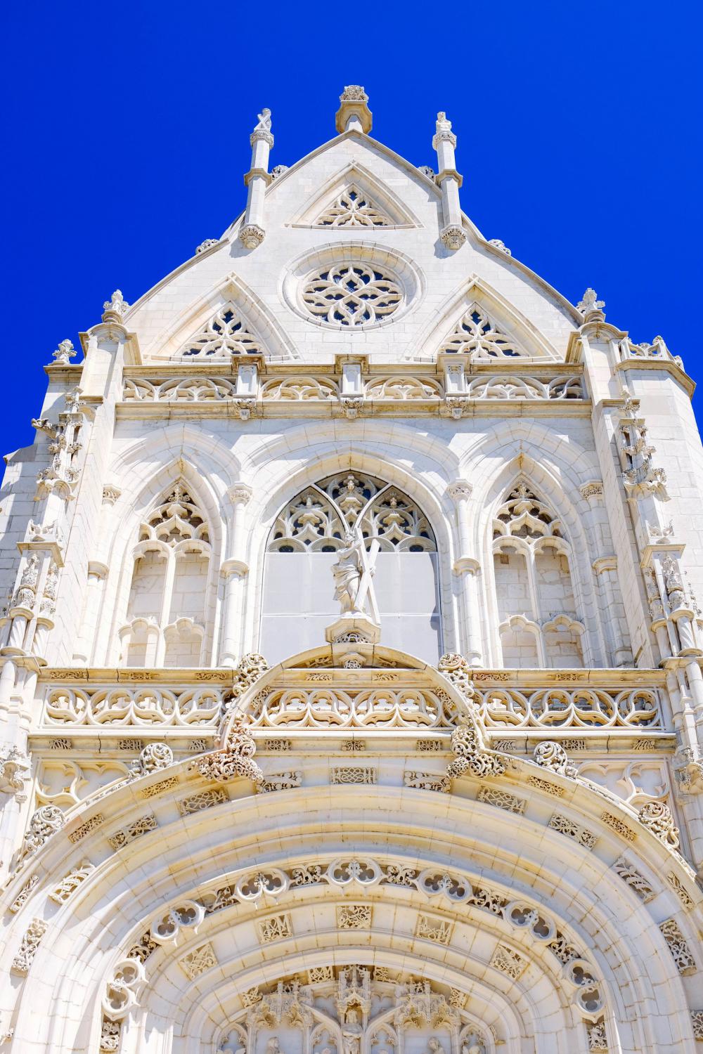 White Church And Blue Sky Photo White Church And Blue Sky Photo