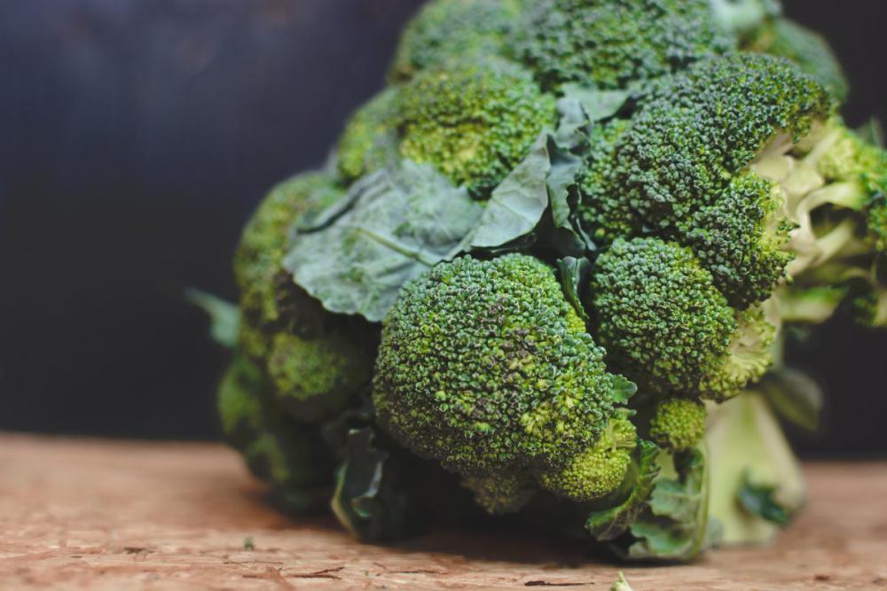 Close up on healthy green broccoli Close up on healthy green broccoli