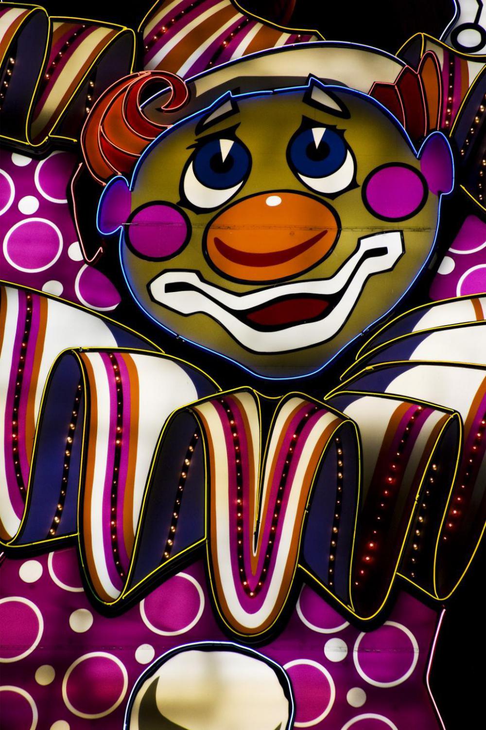 neon electric clown neon electric clown