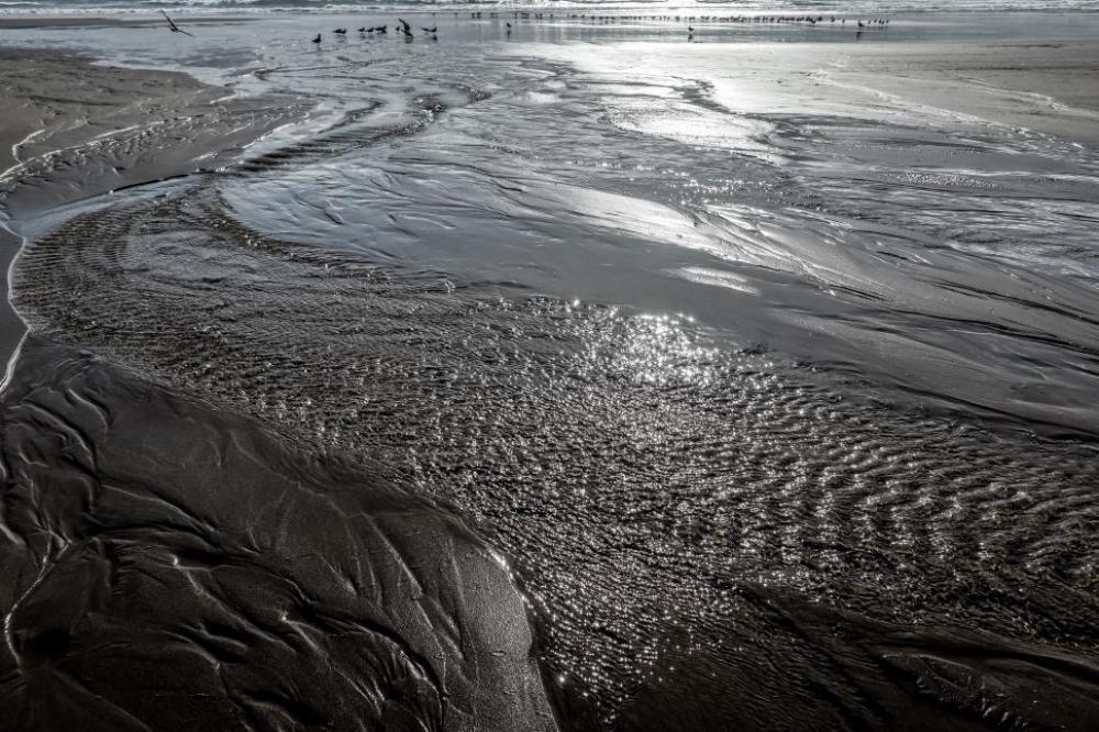 Textured beach sand Textured beach sand