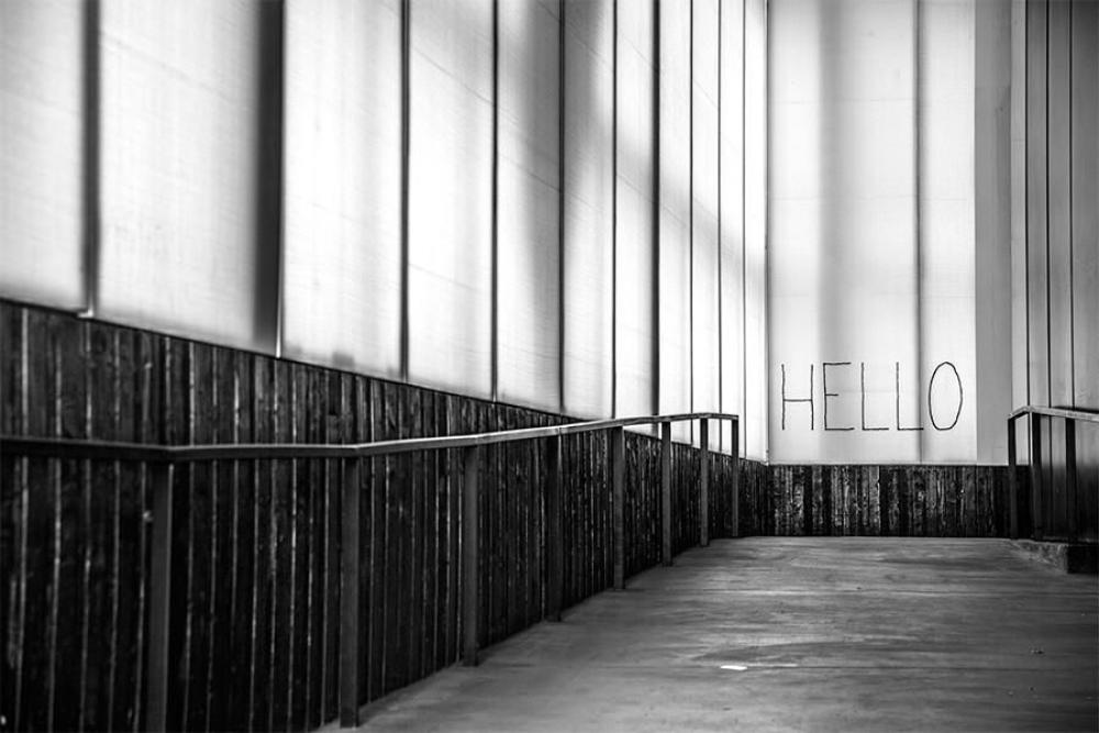 Black & White Hello Free Photo Black & White Hello Free Photo